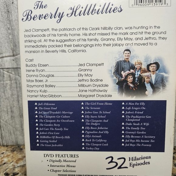 The Beverly Hillbillies 4 DVD Set TV Classics 32 Hilarious Episodes Over 13 Hour - Picture 6 of 6